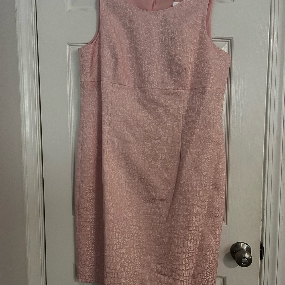 Kasper Pink Sleeveless Sheath Dress